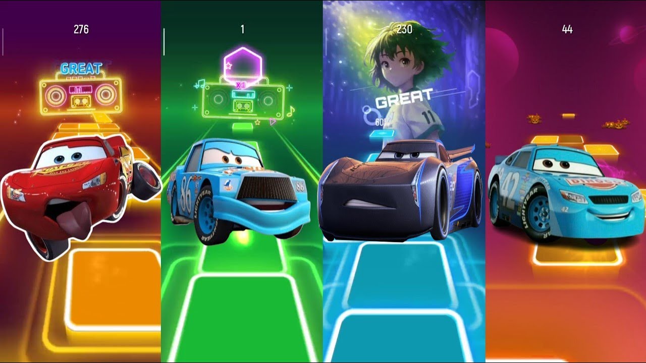 🔥Playing📈Tiles Hop🏐with Cars🛻– Insane Speed🏃‍♀️‍➡️and Perfect🤩Combo!