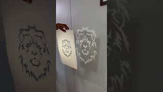 Shadow Experiment with Paper Stencil