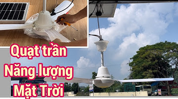 Báo giá / Quạt trần năng lượng Mặt Trời - Động cơ không chổi than - Sải cánh 1m25