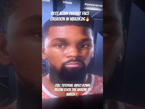 BEST KEVIN DURANT FACE CREATION IN NBA2K26🔥#nba2k26 #2k26 #2kcommunity #shorts