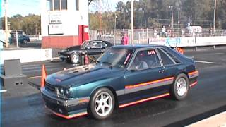 86 Capri 5.0 at ATCO - 1st Run - 12.423@113.44