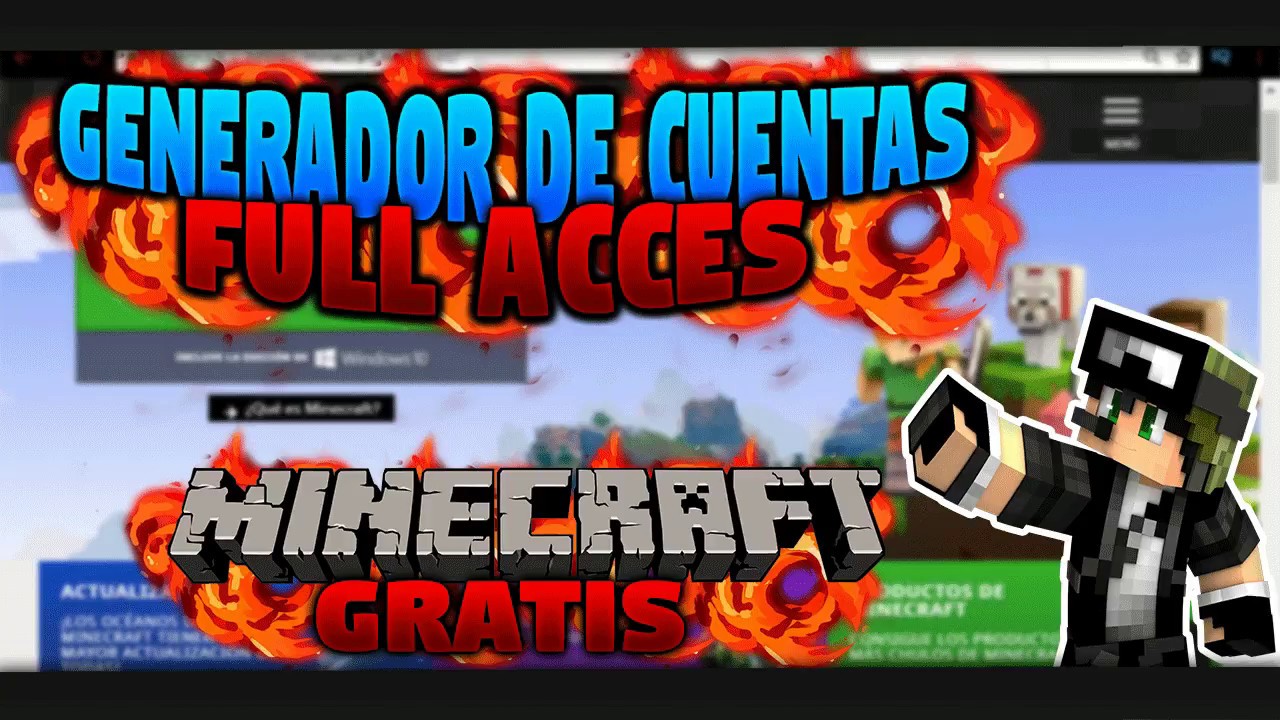 NUEVO GENERADOR DE CUENTAS DE MINECRAFT FULL ACCES FFA Y SPOTIFY GRATIS