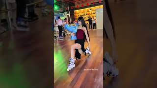 🏂Clean Inline Skating Skills Indoors✨#inlineskating #rollerblade #skatingtricks #freestyle #shorts