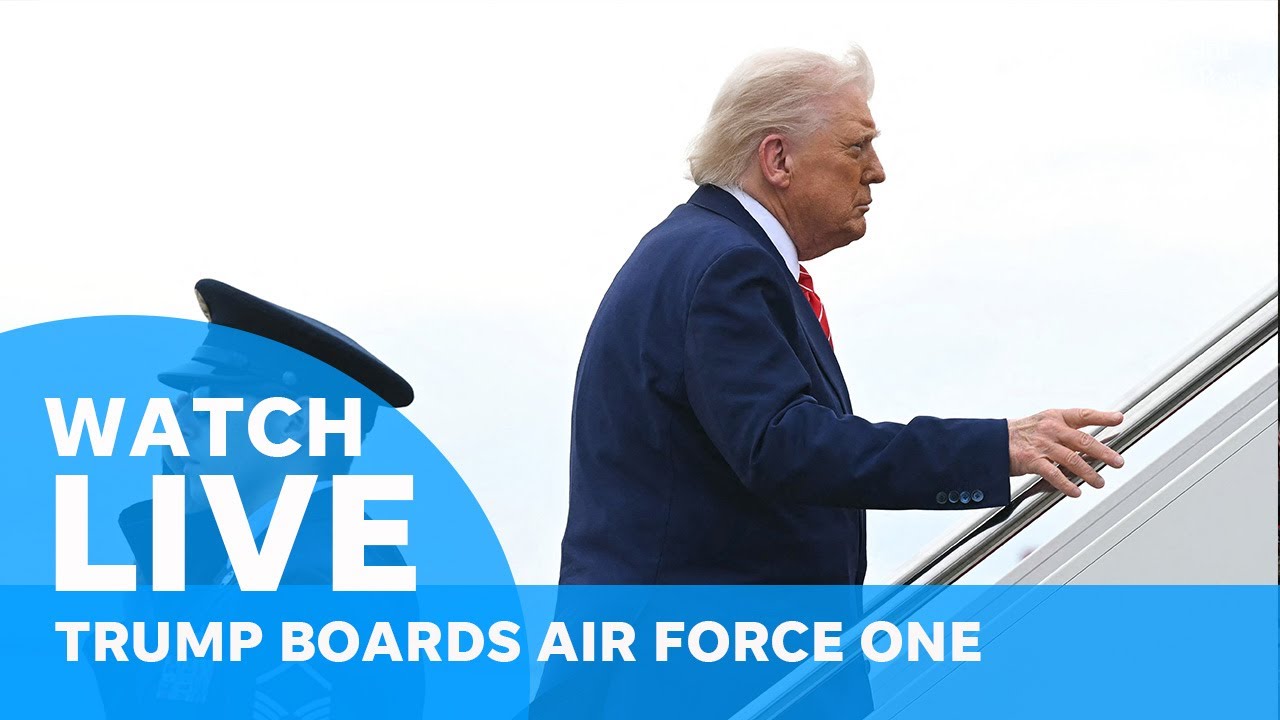 LIVE: Donald Trump departs Washington, DC for Florida to attend road dedication