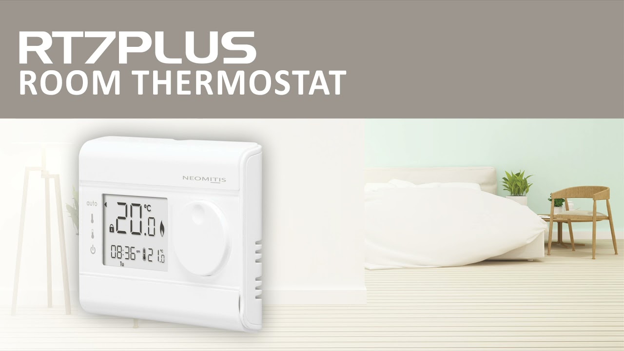 RT7PLUS - Wired 7 day programmable digital room thermostat - YouTube