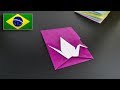 Origami: Envelope de Tsuru - Instruções em Português BR