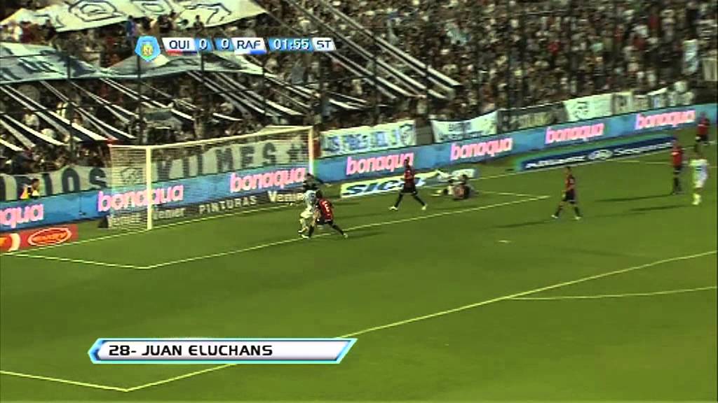 Gol Eluchans. Quilmes 0 Rafaela 1. Torneo Final 2013. Fecha 4. Fútbol Para Todos