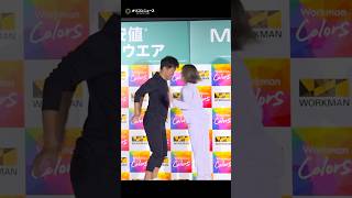 吉田沙保里 vs 武井壮、手押し相撲対決でまさかの展開 #shorts