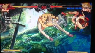 Millia's throw combo on Faust