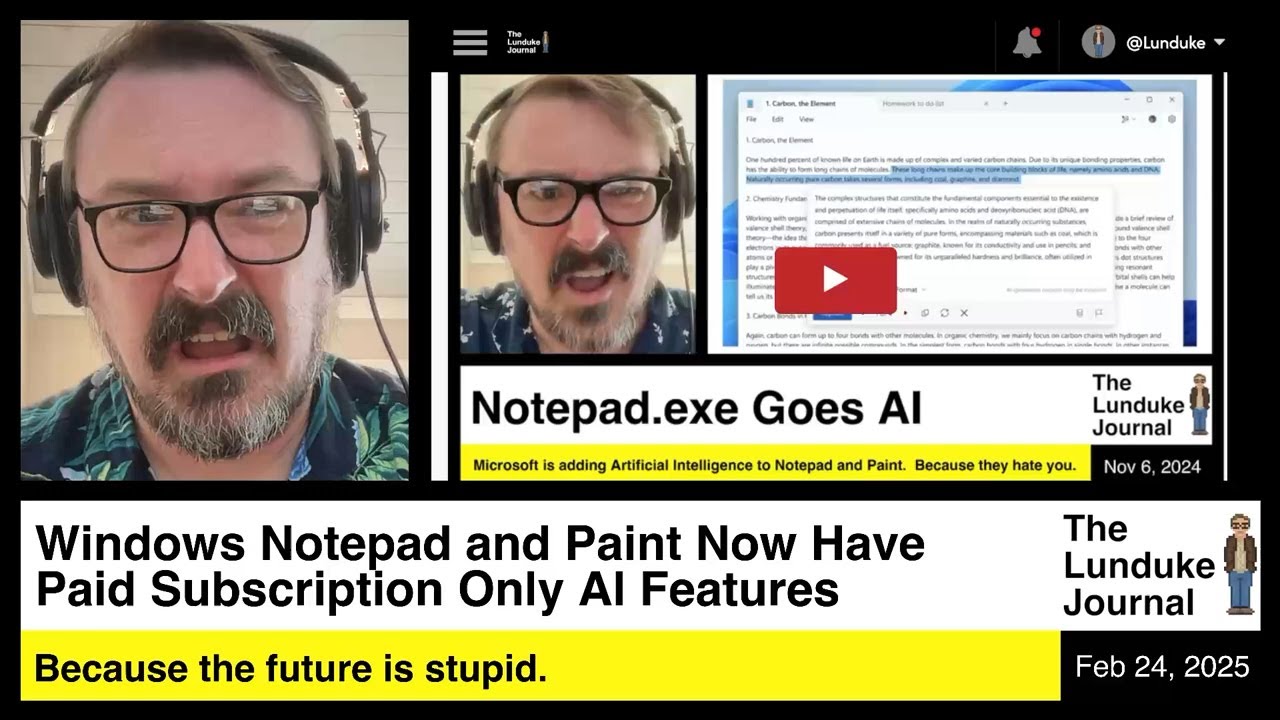 Windows Notepad and Paint Now Have Paid Subscription Only AI Features ...