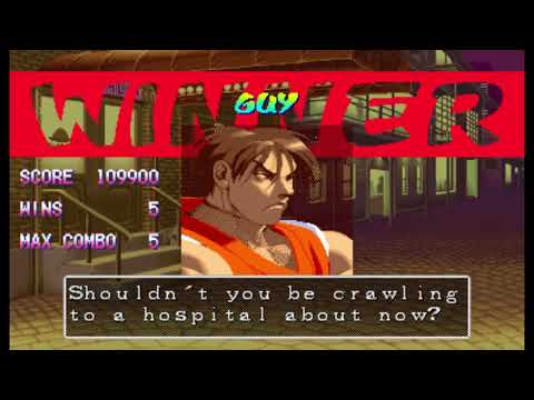 Street Fighter Alpha 1 ( Arcade ) - Guy Playthrough ( Sept 10, 2019 )