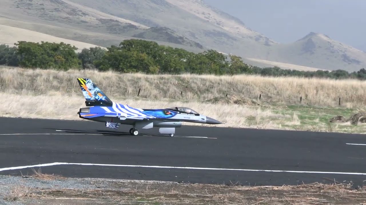 Richard BVM 1/5 scale F-16 1st flight Thursday California jets 2025