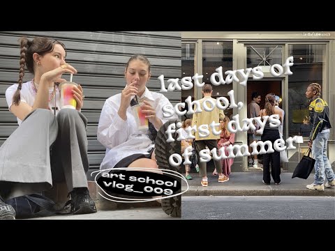 🧃last days of school ✦ art school vlog 009