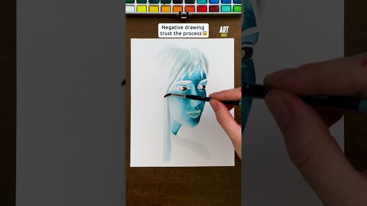 Negative drawing - Trust the process ! 🤩