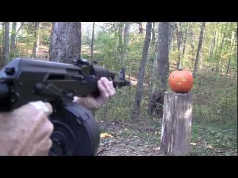 Pumpkin Carving With a Gun III