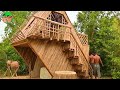 How To Building Craft Bamboo House Villa, Full Video