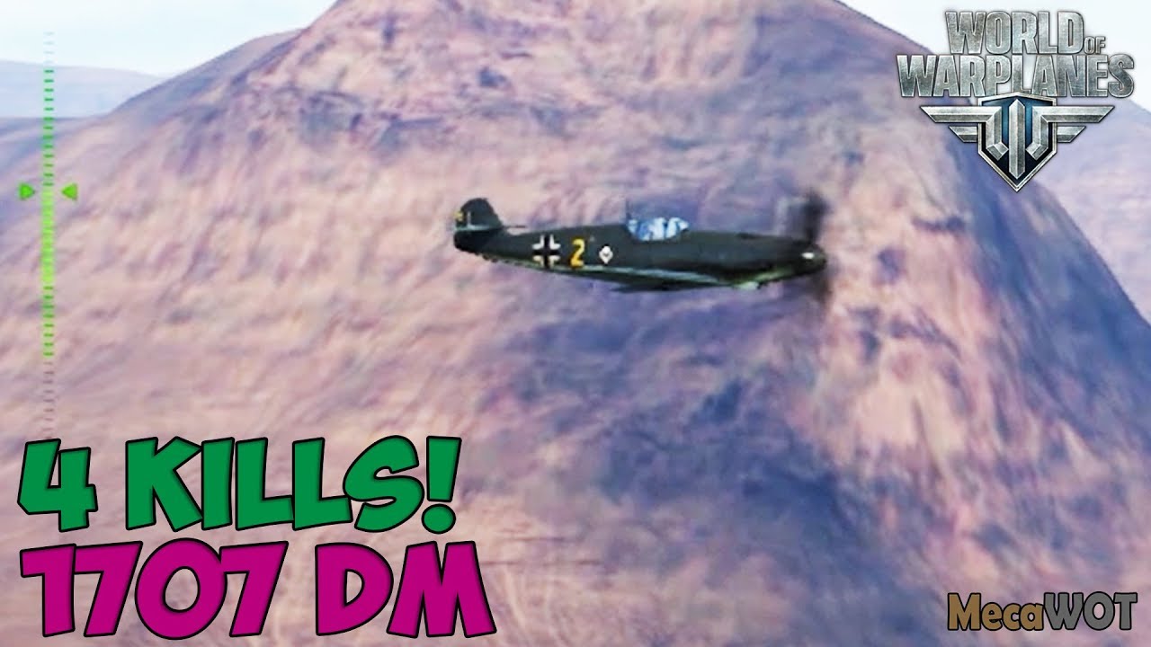 World of Warplanes | Messerschmitt Bf.109F Friedrich | 4 KILLS | 1707 Damage - Replay Gameplay