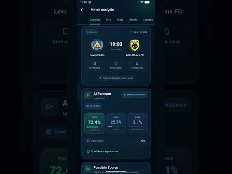 Video Levski Sofia vs AEK Athens FC Prediction | AI Football Analysis & Score Forecast