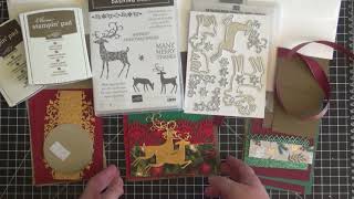 Stampin Up Dashing Deer Online Card Cl
