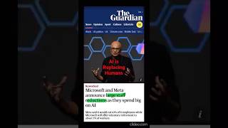 AI Is Taking Over Jobs ,Human vs Machine #AI #Jobs #FutureOfWork #Microsoft #Technology  #Automation