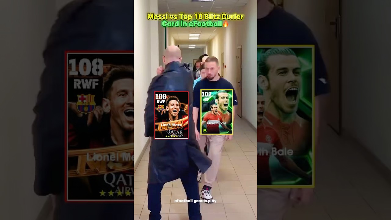 Messi vs Top 10 Blitz Curler Card In eFootball 2025 || eFootball Best Blitz Curler 