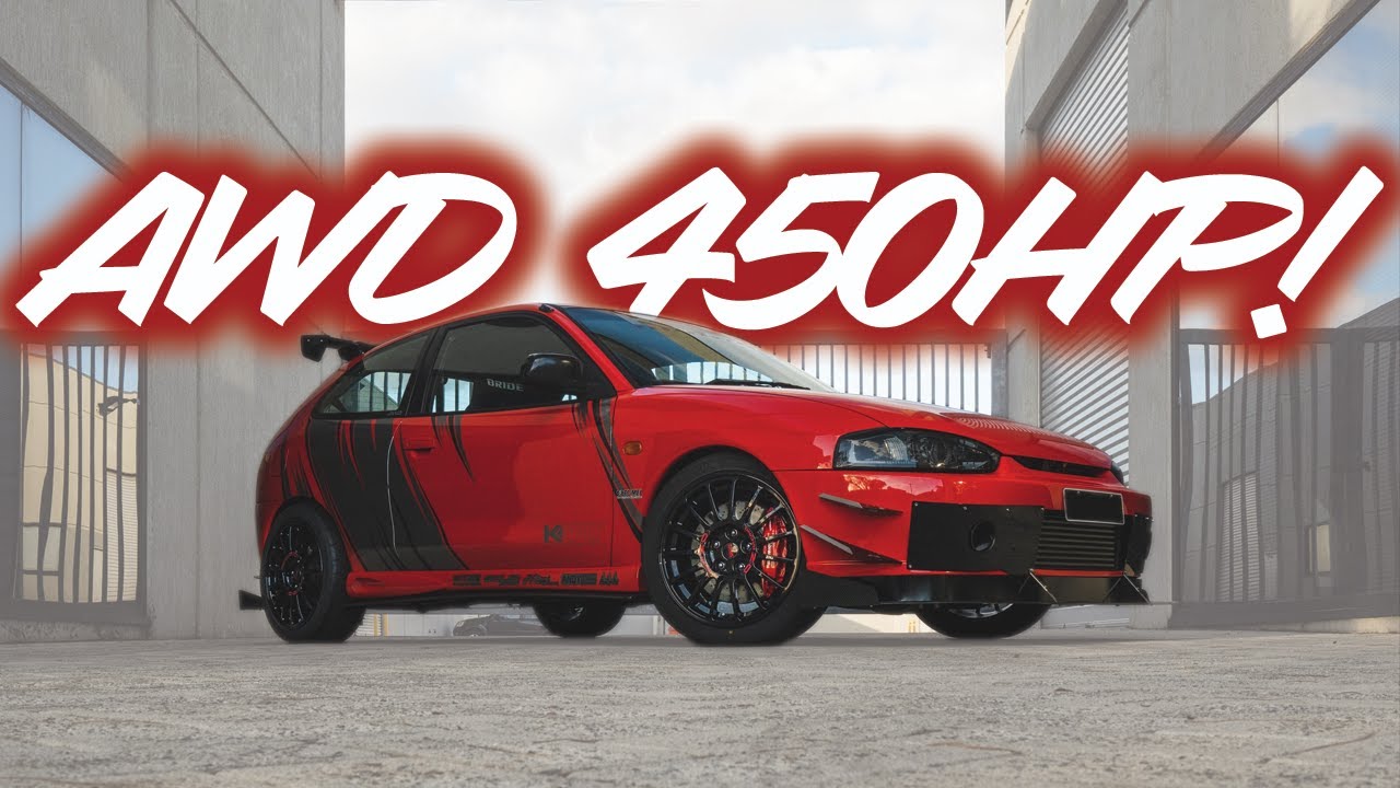 450hp AWD converted Mirage/Colt YouTube