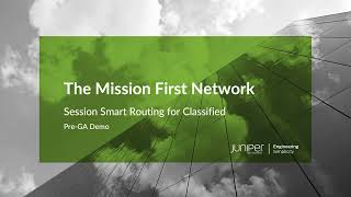 Juniper SSR - Classified Network Steering with DSCP