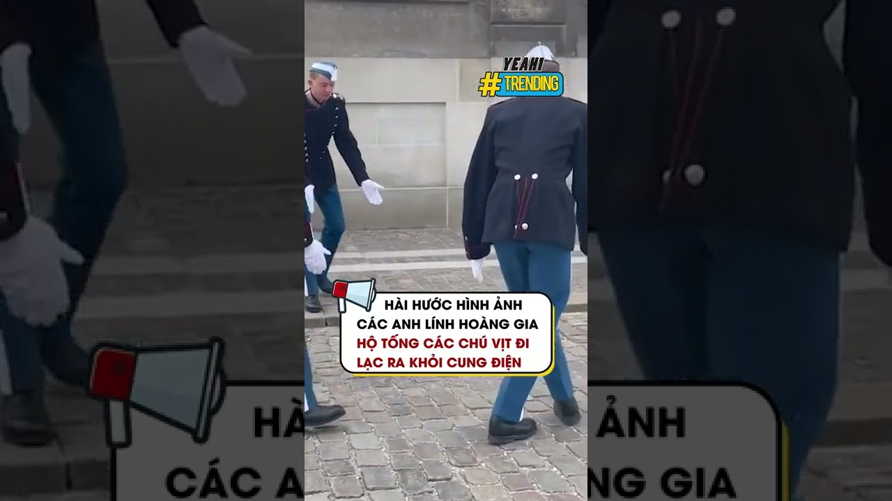 Hài hước hình ảnh các anh lính Hoàng Gia hộ tống các... - youtube