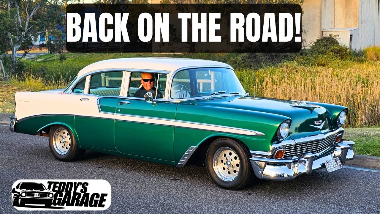 Классический праворульный Chevrolet 1956 года выпуска, поставленный в Австралию, готов к поездкам!