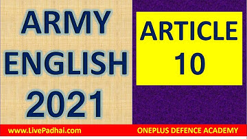 Army Clerk Complete English Class 10 | Army Clerk English | oneplus defence academy