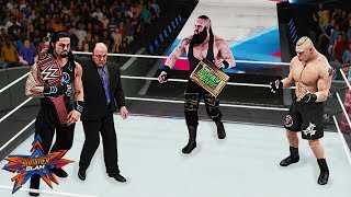 Wwe summerslam 2018 - roman reigns vs brock lesnar universal
championship match | braun strowman cashes in his money the bank 2k18
i'm back again ...