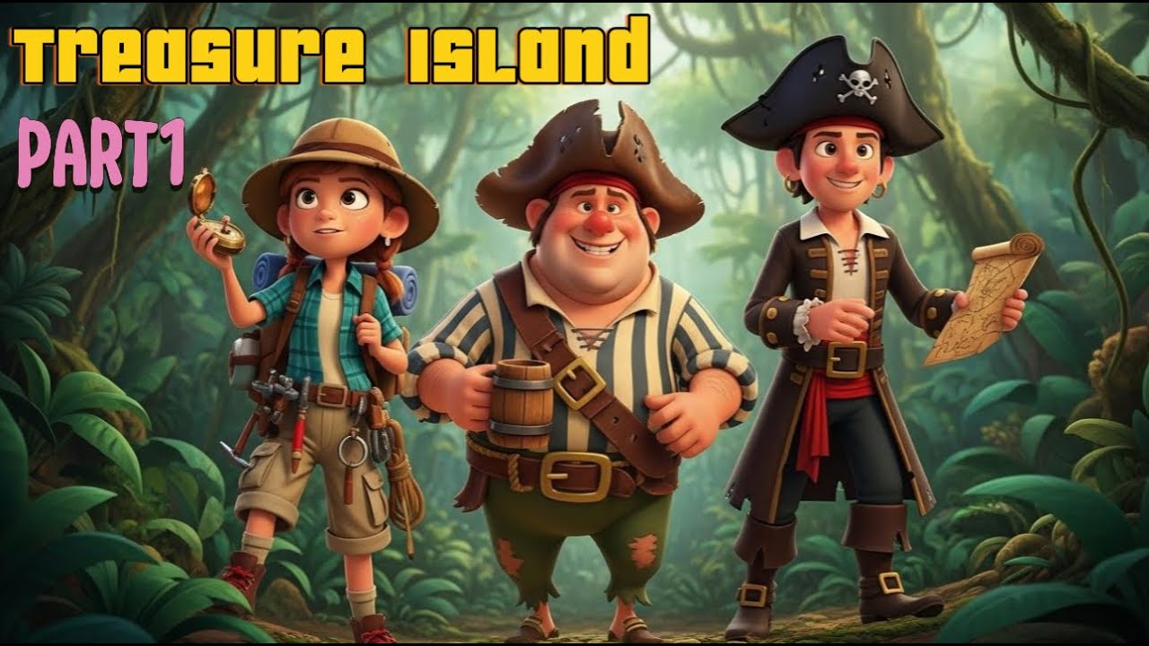 Treasure Island Adventure – Part 1 | 3D Pixar Cartoon for Kids