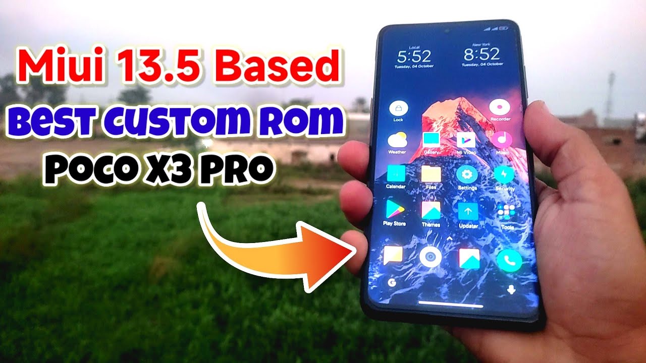 Miui 13 Based Best Custom Rom For Poco X3 Pro - YouTube