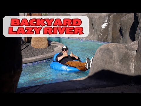 Private Oasis with LAZY RIVER Backyard Pool Walkthrough PART 1 by Cutting Edge Pools