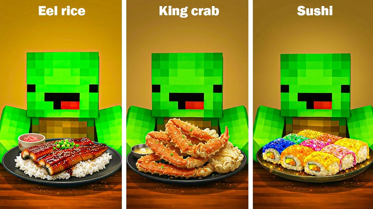 Realistic Minecraft Physics Simulation with Giant Food and Maizen Mikey 😱 | ZenBlock Craft