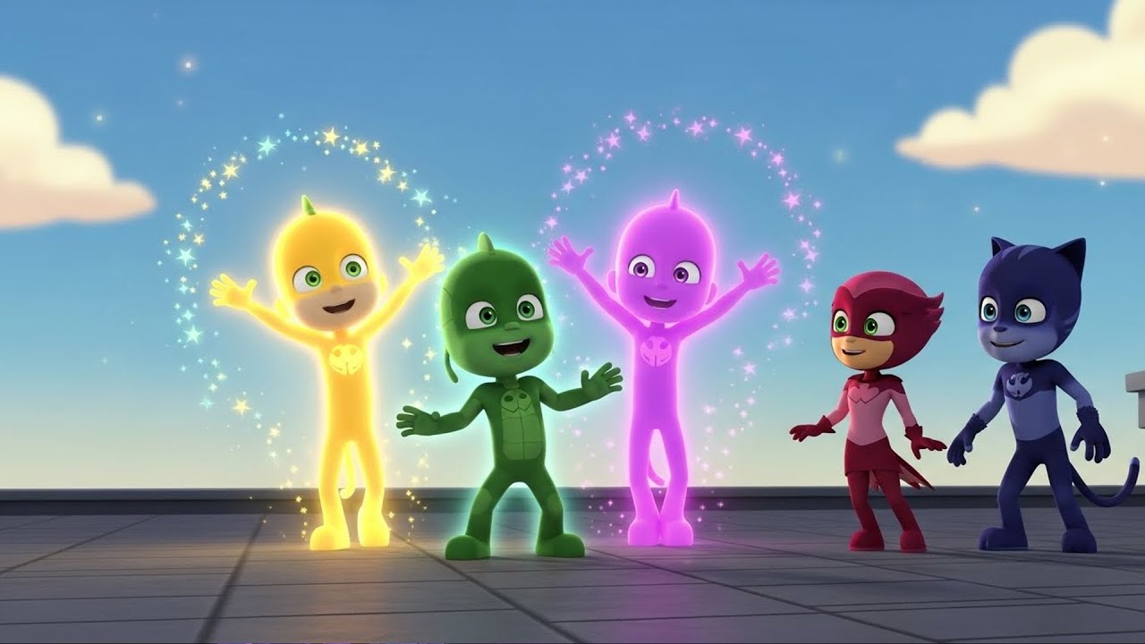 kko and the Rainbow Shadow Twins | Tiny PJ Masks | DOUBLE EPISODE | Cartoon for kids