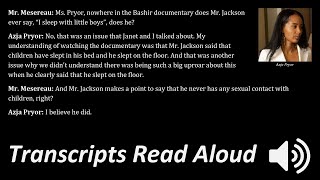 Michael Jackson 2005 Trial, Day 55, Part 3 | Azja Pryor & Laurence Nimmer Information