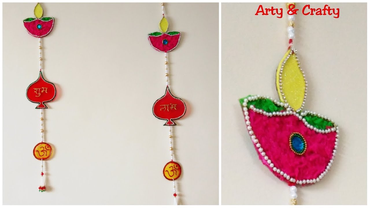 Diwali Special Door Hanging Making at Home/Wall Hanging Toran/Home