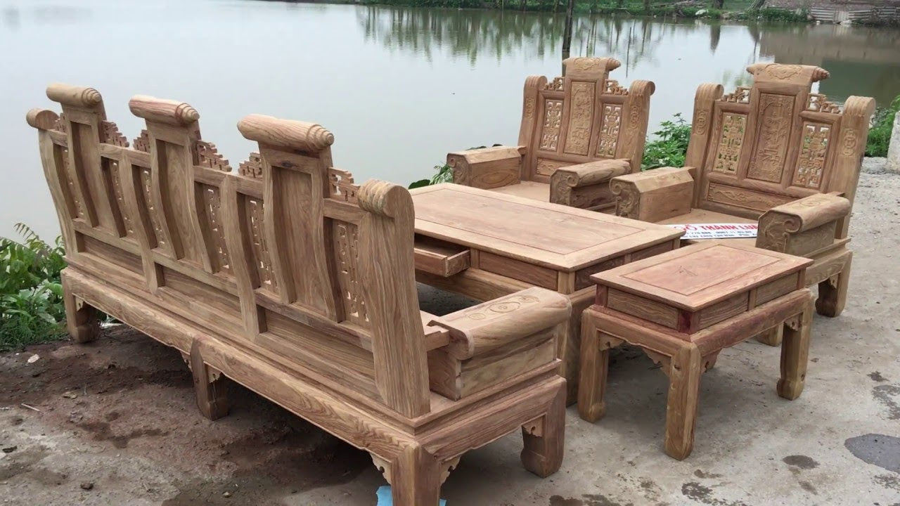 Bộ bàn ghế Âu Á Hộp gỗ Hương Vân (Đồ Gỗ Thành Luân)... - youtube