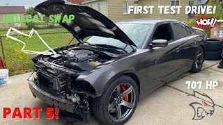 BUILDING A 2ND GEN HELLCAT CHARGER PART 5 (HOW-TO) + FIRST TEST DRIVE!