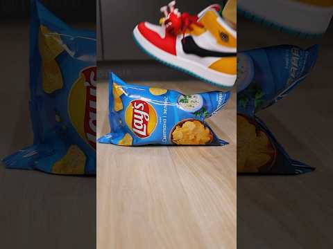 🍟 Sneakers vs Chips Lays Blue #shorts #asmr