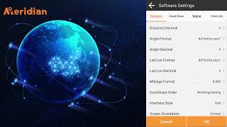 Meridian M-Survey Software Settings screenshot 3