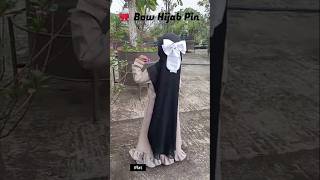 Satin Bow Hijab Pins in Every Color You Need 🎀 #hijabfashion #handmade #shorts #diy