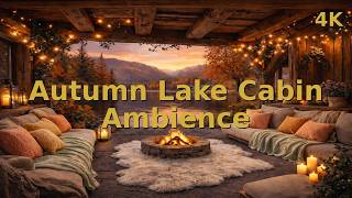 4K Autumn Lake Cabin Ambience 🔥 screenshot 5