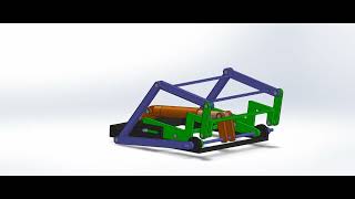 Four-Bar Linkage Chair Mechanism: CAD Motion Study &amp; Exploded View