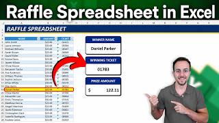 How to Make a Raffle Template in Excel | Random Winner Generator