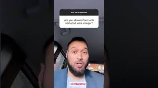 Is vinegar halal?