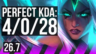 KARMA & Smolder vs PYKE & Ashe (SUP) | Perfect KDA: 4/0/28 | EUW Master | 26.7