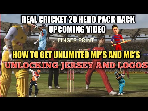 Real cricket 20 hack how to get unlimited free coins jersey,logo,bat ...