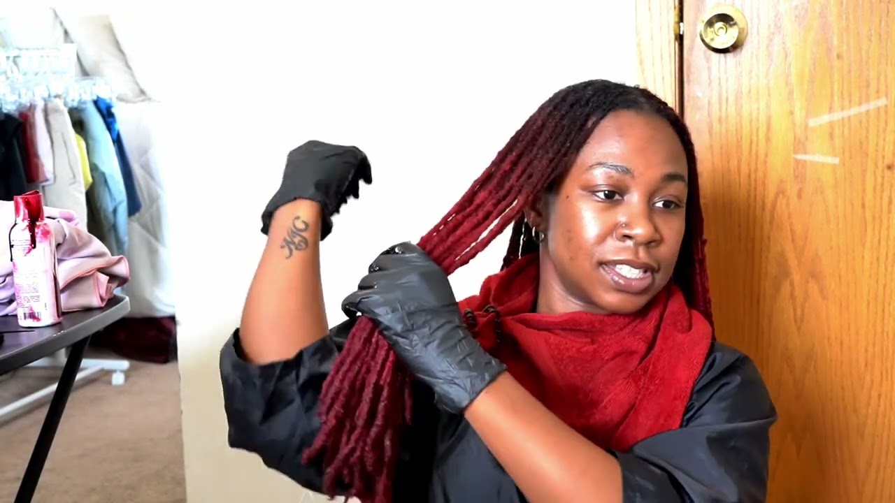 How To Color Your Locs Red (NO BLEACH)